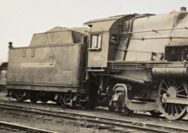 Pennsylvania Railroad PRR #5457 4-6-2 Locomotive Train B&amp;W Photograph 1937 - £11.08 GBP