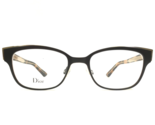 Christian Dior Eyeglasses Frames MONTAIGNE n12 GAS Black Gold Tortoise 5... - $247.49