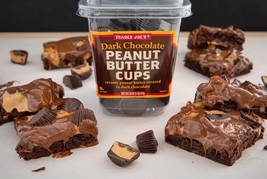 2 Box Trader Joe&#39;s Dark Chocolate Peanut Butter Cups (16 oz container) - £21.64 GBP