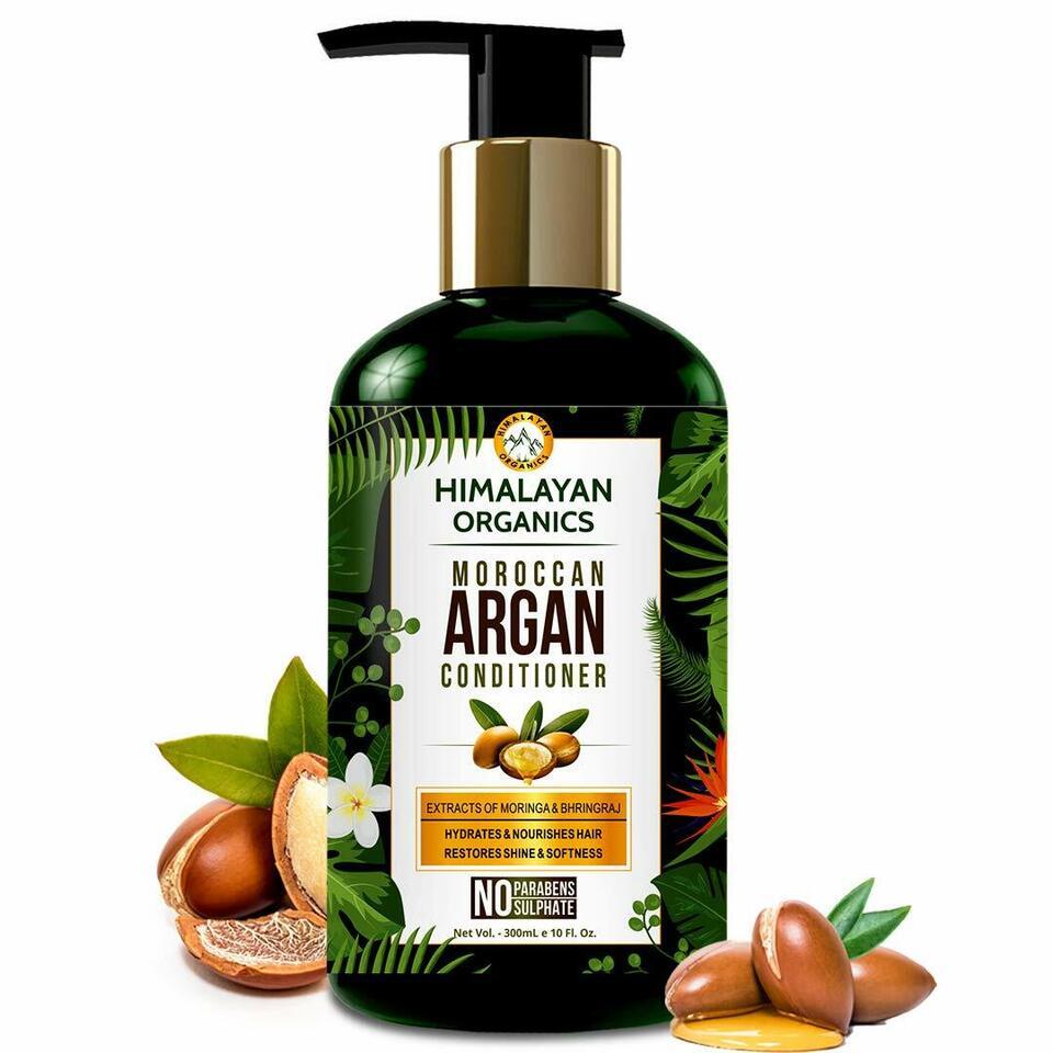 Himalayan Organics Moroccan Argan Oil Conditioner 300ml Restore Shine & Softness - $29.68