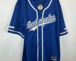 NEW Los Angeles Baseball Jersey Blue 3XL XXXL Script Logo LA Pro Sports NWT - £27.24 GBP