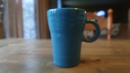 Large Vintage Fiestaware Blue Mug 5.25 inch - $11.87