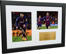 Kitbags &amp; Lockers 12X8 Fc Lionel Messi Barcelona Signed Autographed Photo - £57.53 GBP