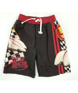 Speed Racer Boys Swim Trunks Size 6 Brown Red Race Car Swimsuit - $188.16 MXN