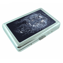 Monster Attack Alien Em1 Silver Metal Cigarette Case RFID Protection Wallet - £13.41 GBP