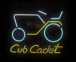 Brand New Cub Cadet Car Auto Beer Bar Neon Light Sign 16&quot;x 15&quot; [High Qua... - £109.05 GBP