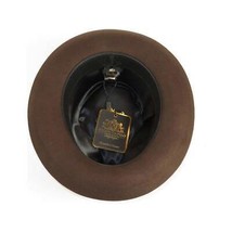 Bruno Capelo Hat Australian Wool Fedora Teardrop Crown Fabio FB227 Brown image 2
