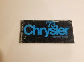 1973 Chrysler Owner&#39;s Manual - $14.83