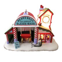 Dept. 56 Beard Bros Sleigh Wash North Pole Series Santa Barber Shop in Box - £67.74 GBP