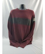 Men&#39;s Colombia Maroon Gray Wool Blend Sweater XL - $28.88 CAD