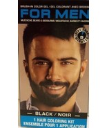 For Men Brush In Mustache Beard Sideburns Color 5 oz, black 1-Pk, - £15.38 GBP