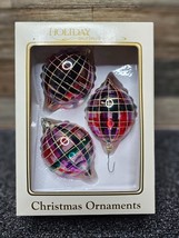 Holiday Memories Hand Decorated European Glass Christmas Tree Ornaments! - £13.11 GBP