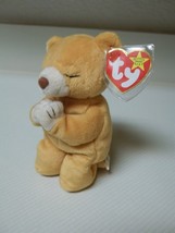 Ty Beanie Original Baby &quot;Hope&quot; Bear 1998 with 2 Tag Errors Praying Bear - £17.58 GBP