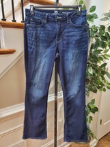 Lee Riders Women Blue Denim Cotton Zipper Mid Rise Bootcut Jeans Pant Size 12M - £19.67 GBP