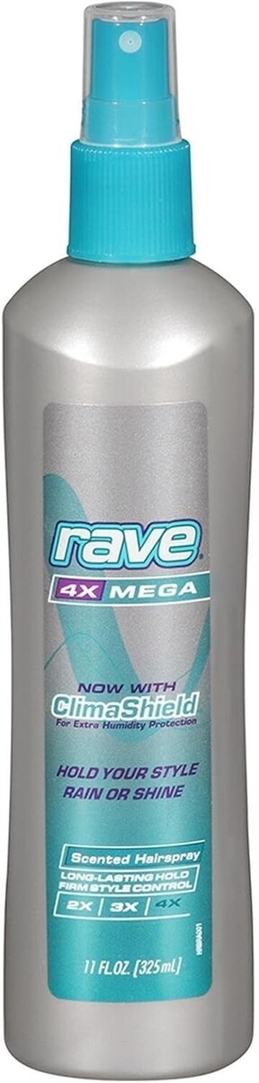 Rave 4X Mega Hairspray Non-Aerosol Scented ClimaShield 24hr Hold, 11 Oz - $19.99