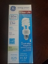 GE Lighting 42108 Energy Smart CFL Spiral Bulb, 13 Watts, 60w replacement - £20.24 GBP