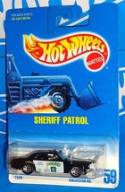 Hot Wheels Mid 1990s Mainline #59 Sheriff Patrol Black w/ 7SPs POLICE - $5.00