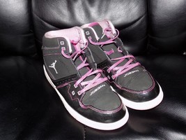 2012 Nike Girls Black Jordan 371390-029 Size 2Y EUC - £68.88 GBP