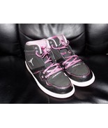 2012 Nike Girls Black Jordan 371390-029 Size 2Y EUC - £68.99 GBP