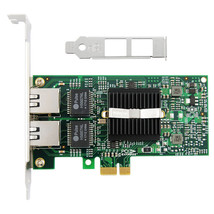 Dual Port PCIEx1 Intel 82575EB E1G42ET/EF/E1G44ET Gigabit Server Adapter... - $52.24