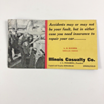 1920S bad Car Accident Illinois Casualty Company Versailles Missouri ink... - £11.06 GBP