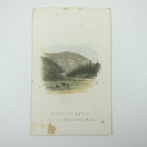 Color Lithograph Print Gate of Notch Near Crawford House New Hampshire A... - $14.99