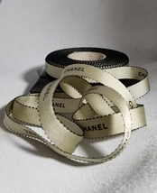 NEW CHANEL GIFT WRAP RIBBON SOLD BY YARD  - £12.55 GBP