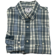 BONOBOS Shirt Mens Size S Button Down Long Sleeve Blue Plaid Cotton - £15.52 GBP