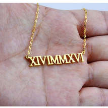 Gold Silver Color Custom Name Necklace - £6.36 GBP+