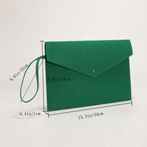 Women Envelope Bag Exquisite Female Felt Cloth Multifunctional Wristlet Bag Soli - £88.10 GBP