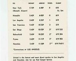  United Airlines Quick Reference Schedule Charlotte July 1970 - $11.88