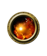 A Light in the Shadows - Porthole Wall Decal - $14.00