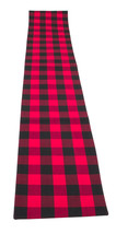 Franklin Red and Black Checked Table Runner 13x72 inches - £27.26 GBP