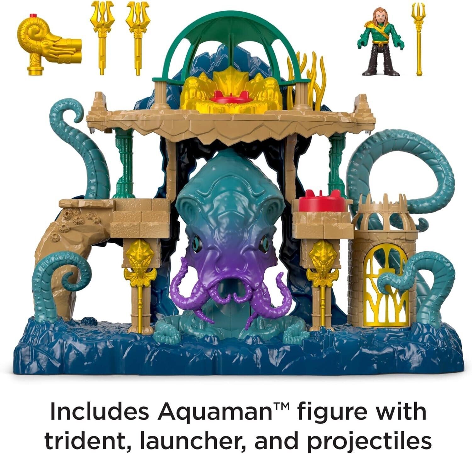 DC SuperFriends Imaginext AQUAMAN Deluxe Playset by FisherPrice