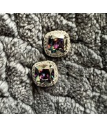 925 Sterling Silver Rainbow Mystical Fire Topaz New Fashion Charms Stud ... - $21.78