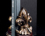 Bookend Fleur de Lis II office desk sculpture bookends Bey Berk gift dec... - £51.91 GBP