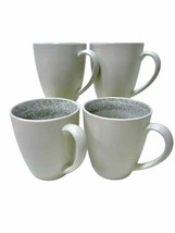 Sango Soho Cream 4839 Contemporary Swirl Speckled Set Of 4 Coffee Mugs - £23.47 GBP