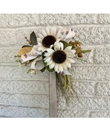 Grave decoration, Cemetery flowers, Cross memorial - $26.00