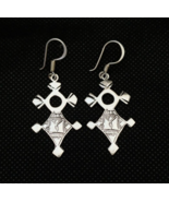 Tuareg Earrings Silver Moroccan Ethnic Handmade Tribal Gypsy Boho Hippy ... - $904.96 MXN