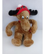 1986 Christmas Commonwealth Moostletoe Finds a Friend Plush Moose 20” - £16.66 GBP