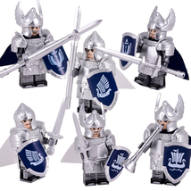 6pcs Assortment Swan Knights of Dol Amroth Gondor Minifigures Toys - £3.74 GBP+