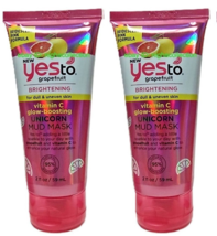 2x Yes To Grapefruit Brightening Vitamin C Glow-Boosting Unicorn Mud Mas... - $331.60 MXN