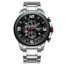 NIBOSI Big Mens Watches Wrist Watch Creative Stainless Steel Sport Fashion Watch - £49.39 GBP