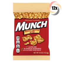 12x Bags Munch Peanut Brittle Bites Candy | Pure Tasty Peanut Goodness | 4oz - £36.36 GBP