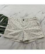 Banana Republic Womens Geometric Print Chino Shorts Size 12 Cream Black ... - $368.88 MXN