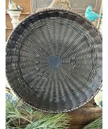 Rattan Rolling Plant Caddy with Wheels 14” - $15.00