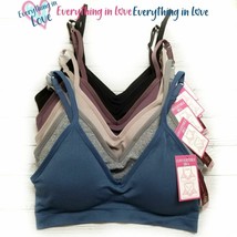 3 6 Women Seamless Adjustable Cross Back Sports Cami Pad Bralette Bra On... - $25.54+