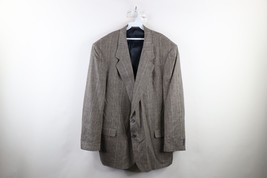 Vtg 90s Streetwear Mens 50 Long Rainbow Houndstooth Silk 2 Button Suit J... - $59.35