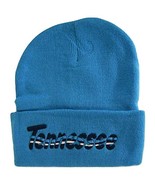 Tennessee Adult Size Wavy Script Winter Knit Beanie Hat (Teal) - £11.95 GBP