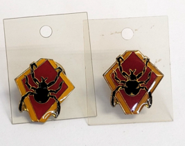 Lot 2 1988 ABG Hat Lapel Pin Pinback Taiwan Vtg NOS - Spider Marvel Spider-Man - £11.68 GBP